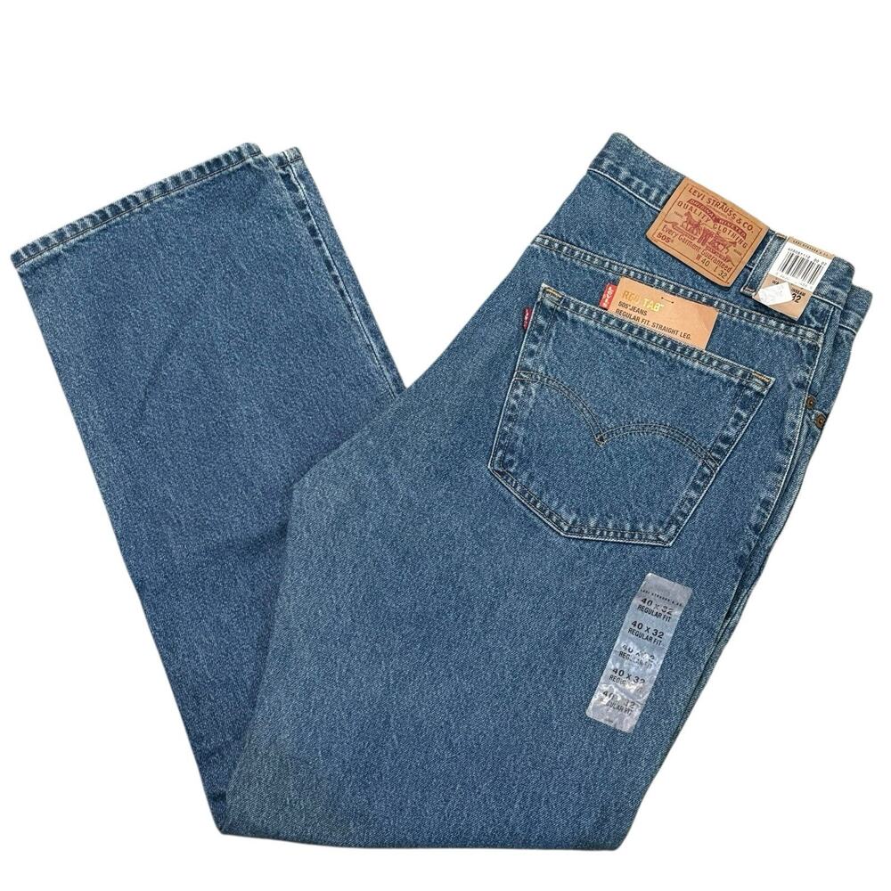 Vintage Y2K Deadstock Levi's 505 Straight Leg Regular Fit Men's Size 40x32